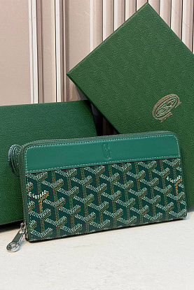 Кожаное портмоне Goyard Matignon GM premium 20x11x2.3 см