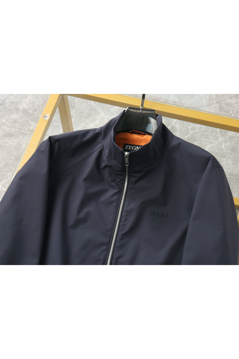 Zegna Мужская тёмно-синяя ветровка 