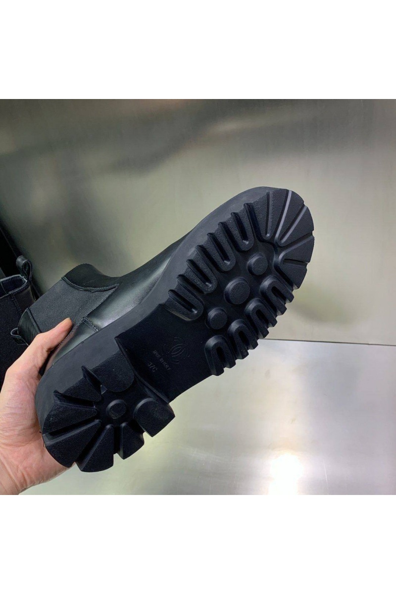 Chаnеl Женские кожаные сапоги Cruise premium - Black