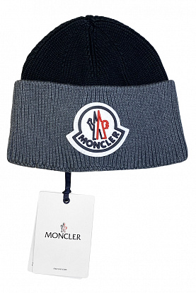 Брендовая шапка с логотипом - Black / Grey