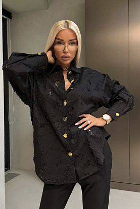 Женская рубашка premium - Black