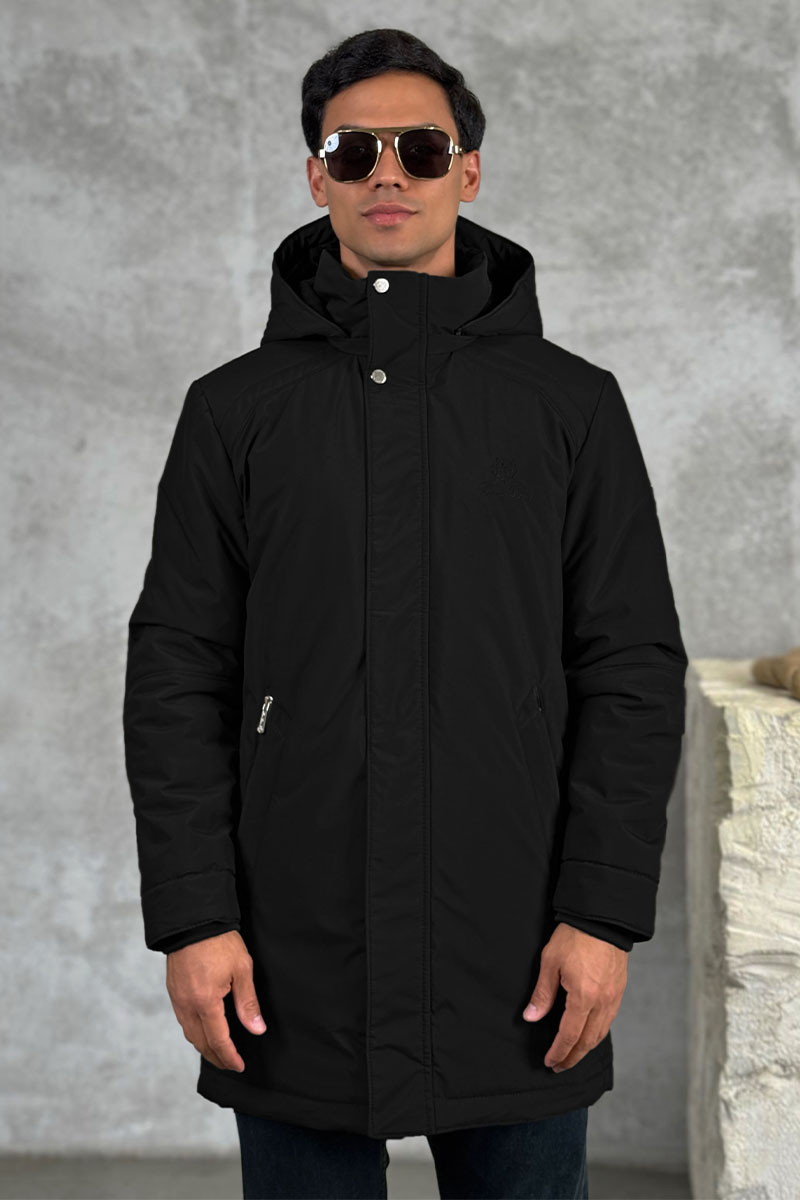 Loro Piana Парка чёрного цвета logo-patch 