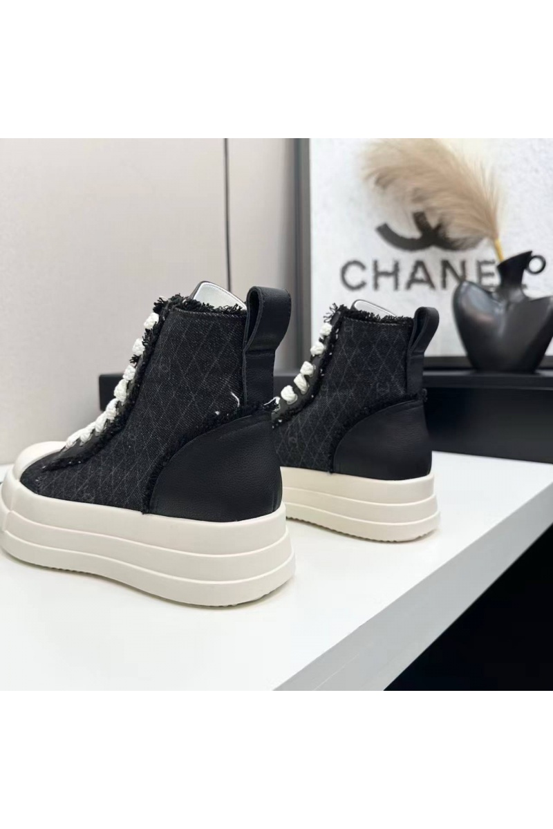 Chаnеl Женские кеды premium - Black