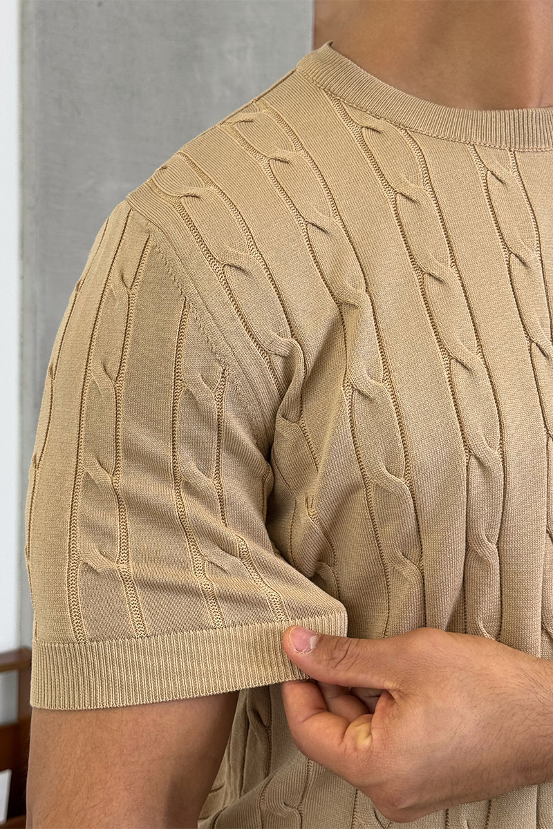 Polo Ralph Lauren Мужская бежевая футболка 