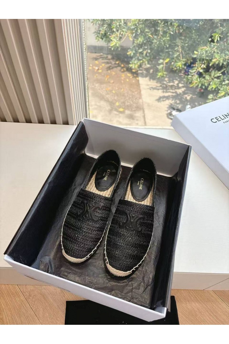 Celine Женские эспадрильи Premium - Black
