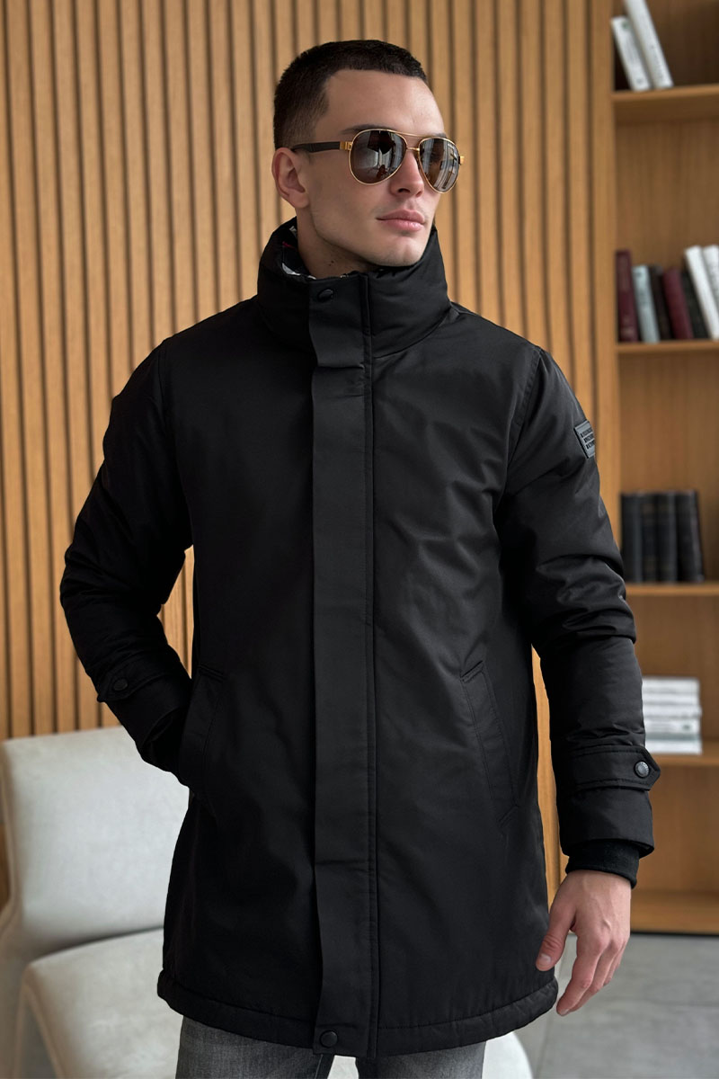 Burberry Мужское пальто чёрного цвета