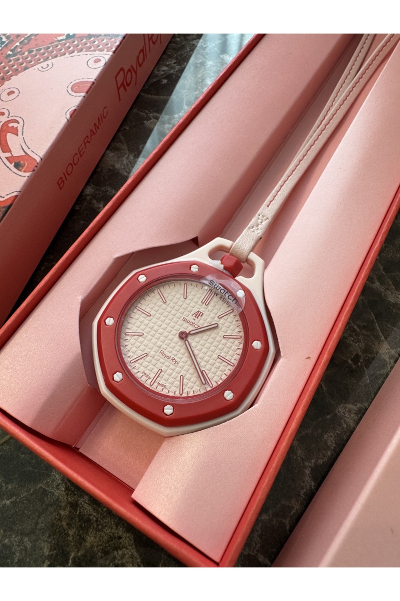 Designer Clothing Часы Audemars Piguet × Swatch Royal Pop Otto Rosso premium 