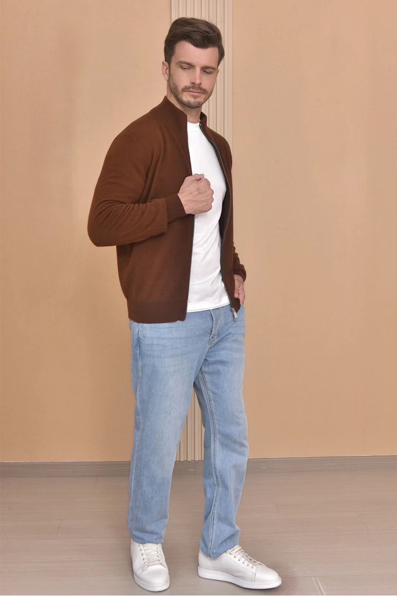 Designer Кашемировый свитер Premium - Brown