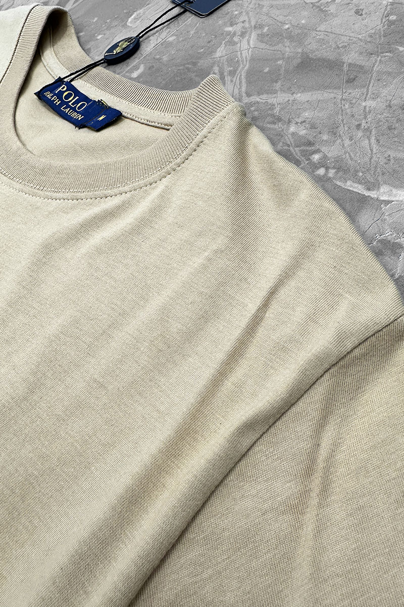 Polo Ralph Lauren Бежевая футболка basic