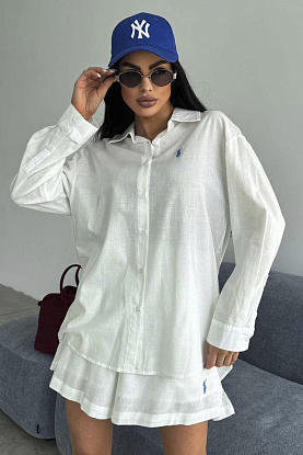 Женский белый костюм premium