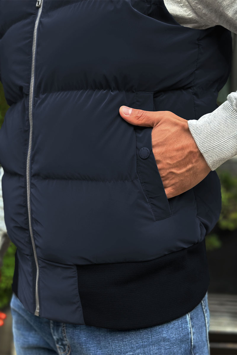 Dоlсе & Gаbbаnа Мужской синий жилет logo-plaque 