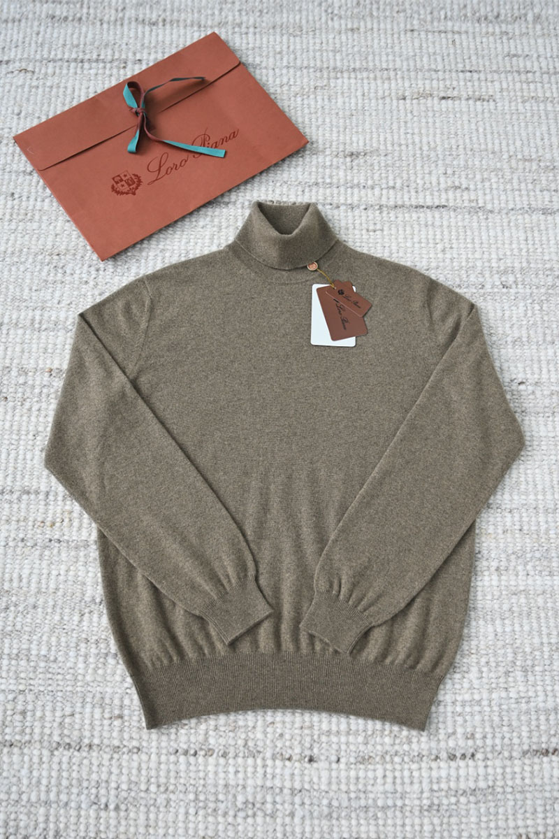 Loro Piana Мужская водолазка Premium - Autumn Green