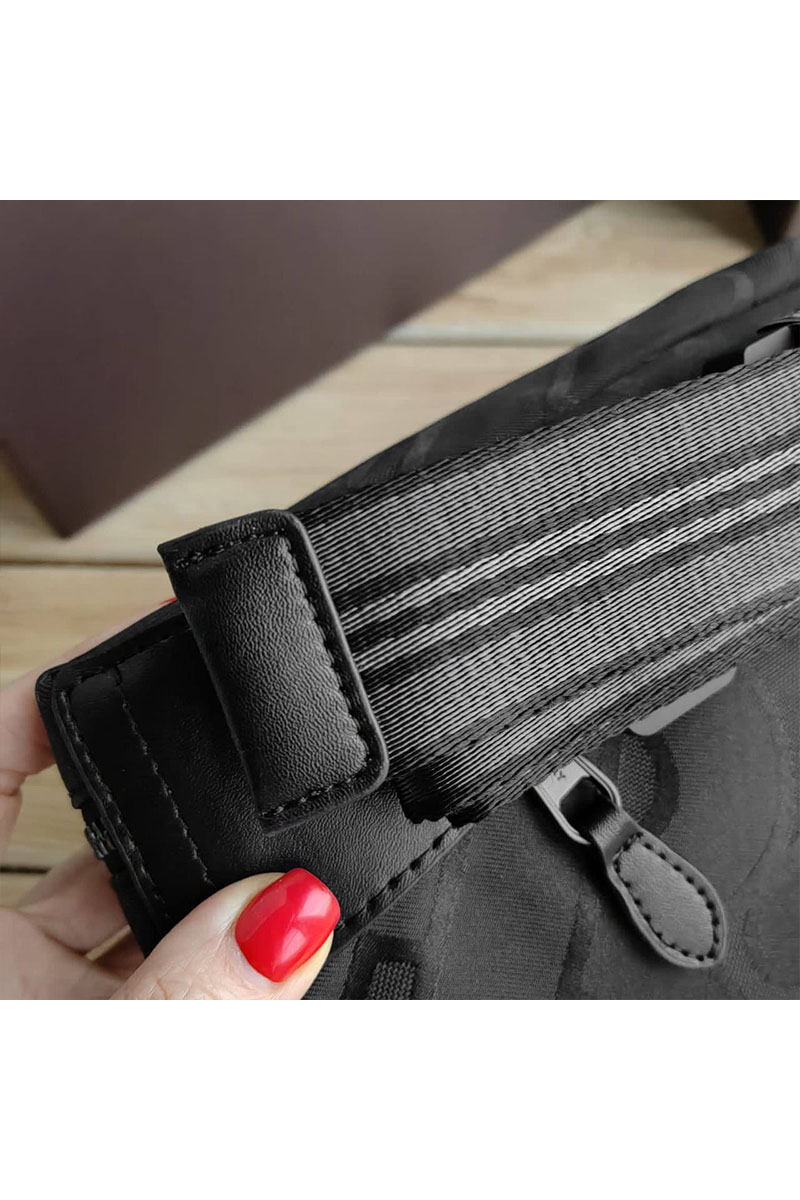 Burberry Текстильная сумка на пояс Jacquard Sonny Bum Monogram 28x14 см