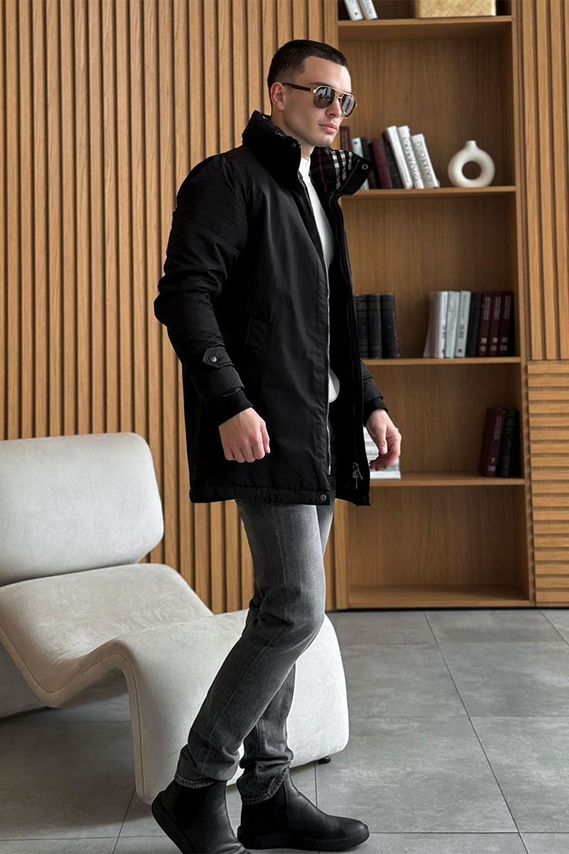 Burberry Мужское пальто чёрного цвета