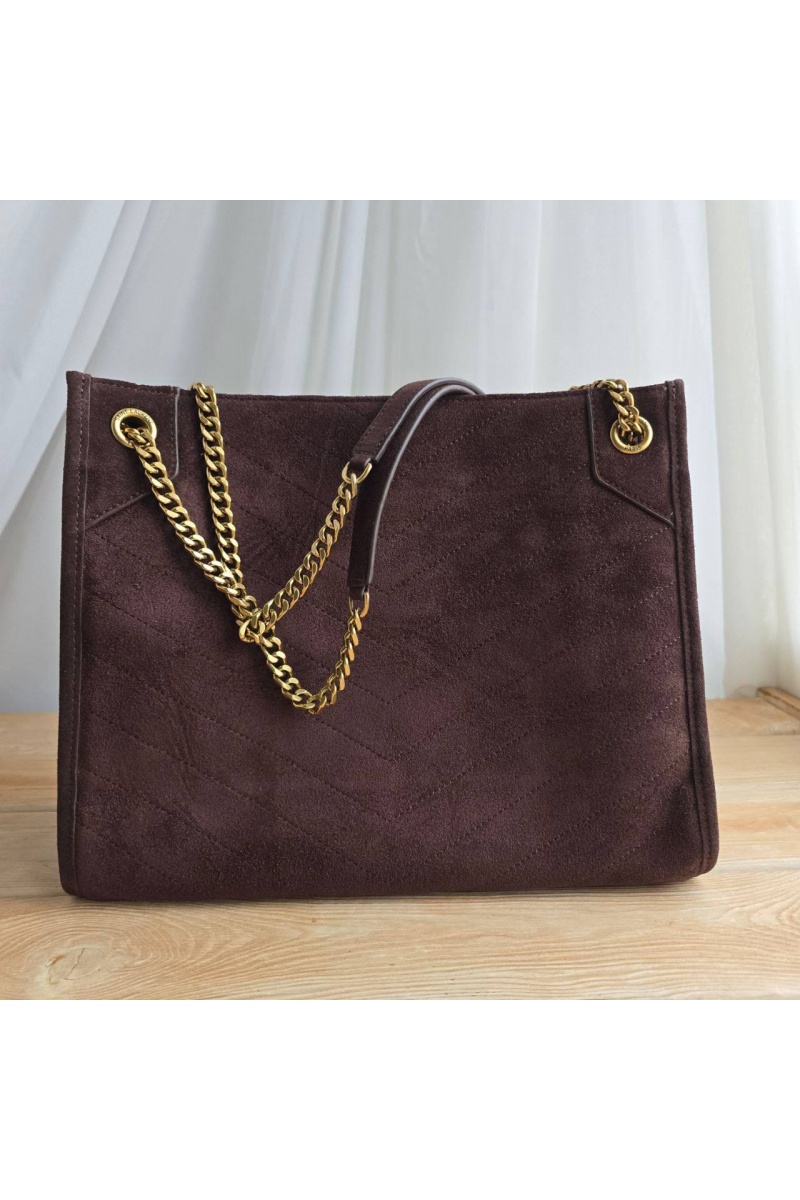 Yves Saint Laurent Замшевая сумка 32x25 см