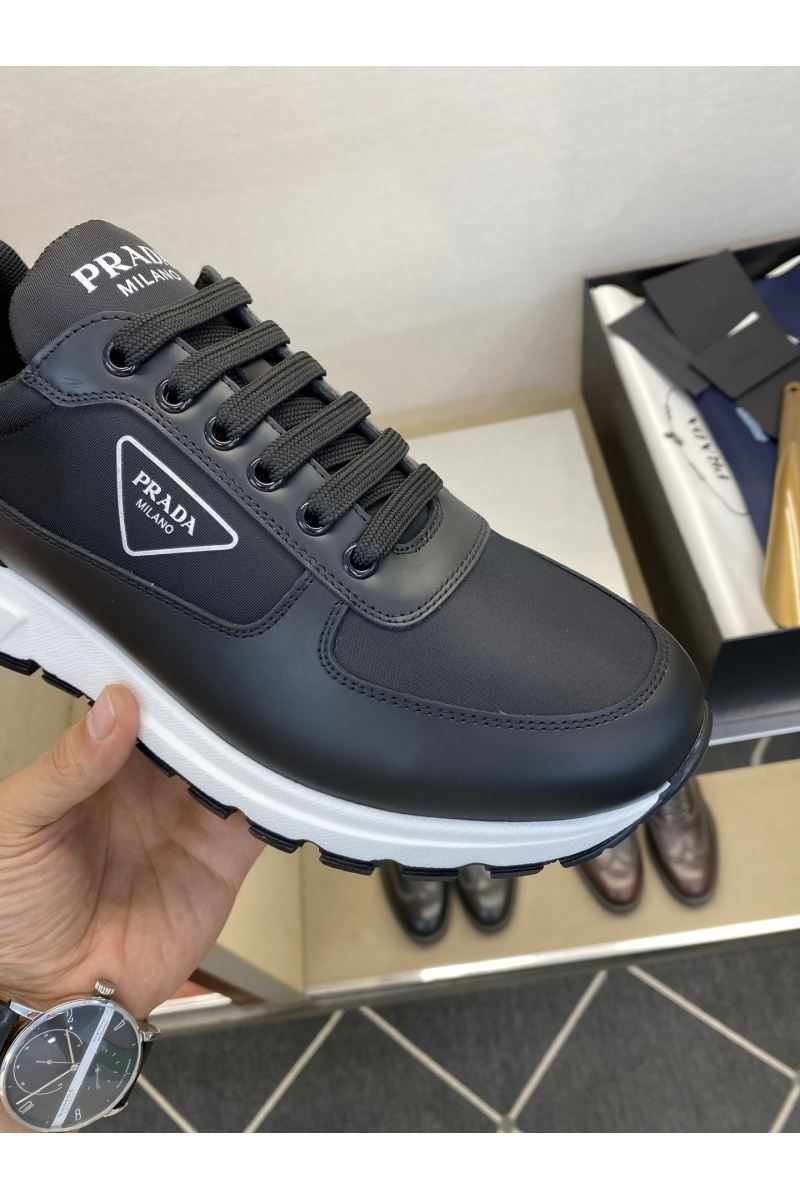 Prada Мужские комбинированные кроссовки 