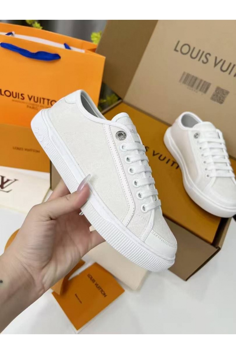 Lоuis Vuittоn Женские комбинированные кеды Premium - White