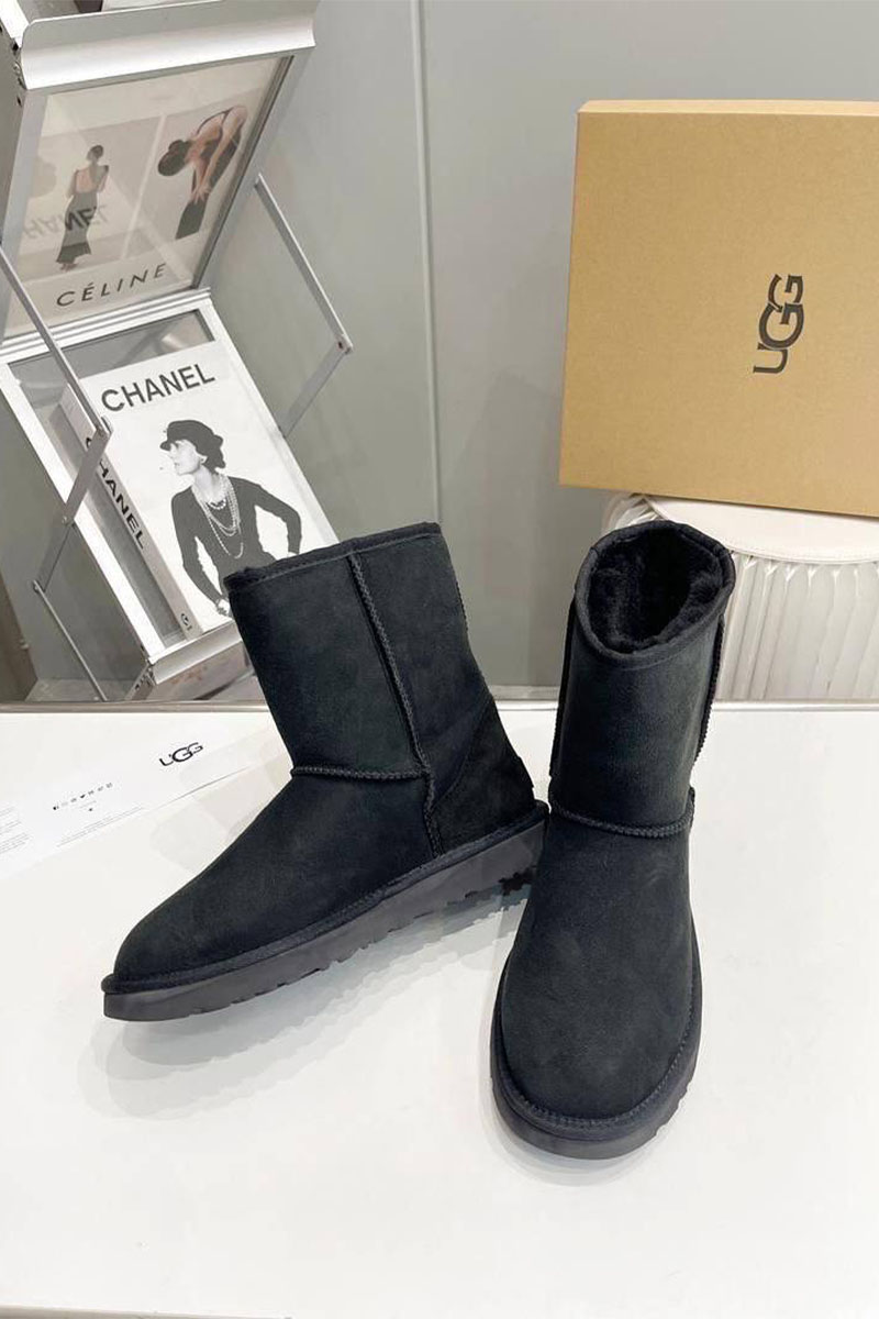 UGG Мужские чёрные ботинки Classic