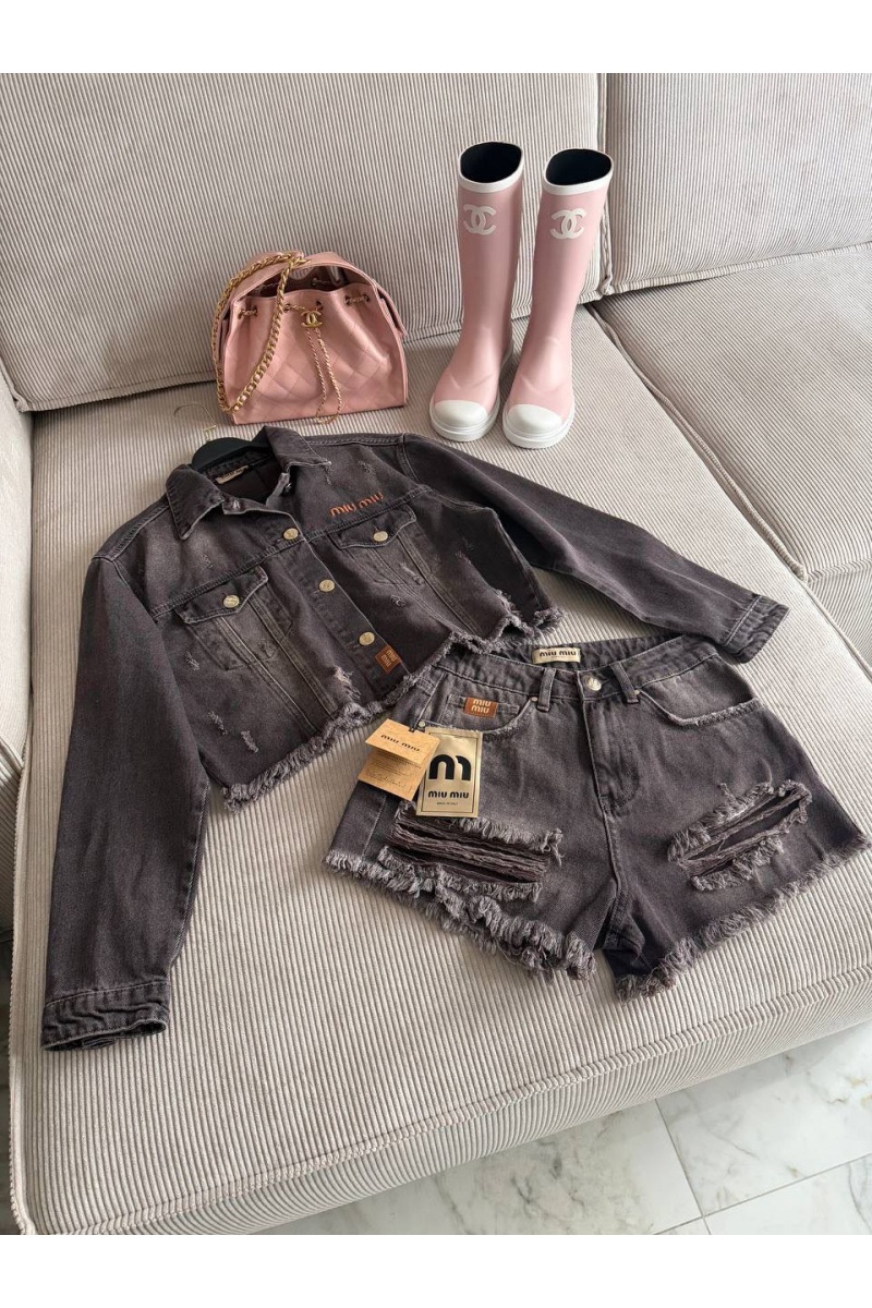 MIU MIU Женские джинсовые шорты premium