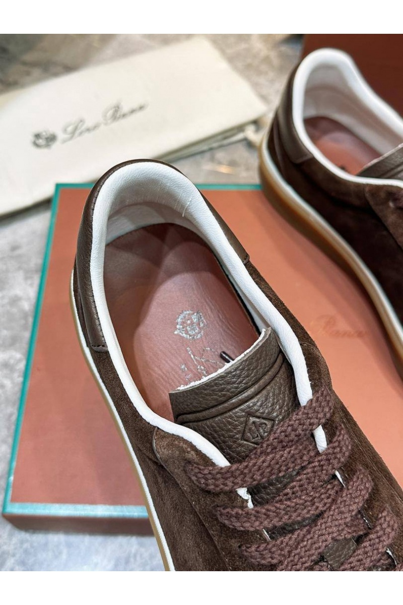Loro Piana Мужские замшевые кроссовки Tennis Walk