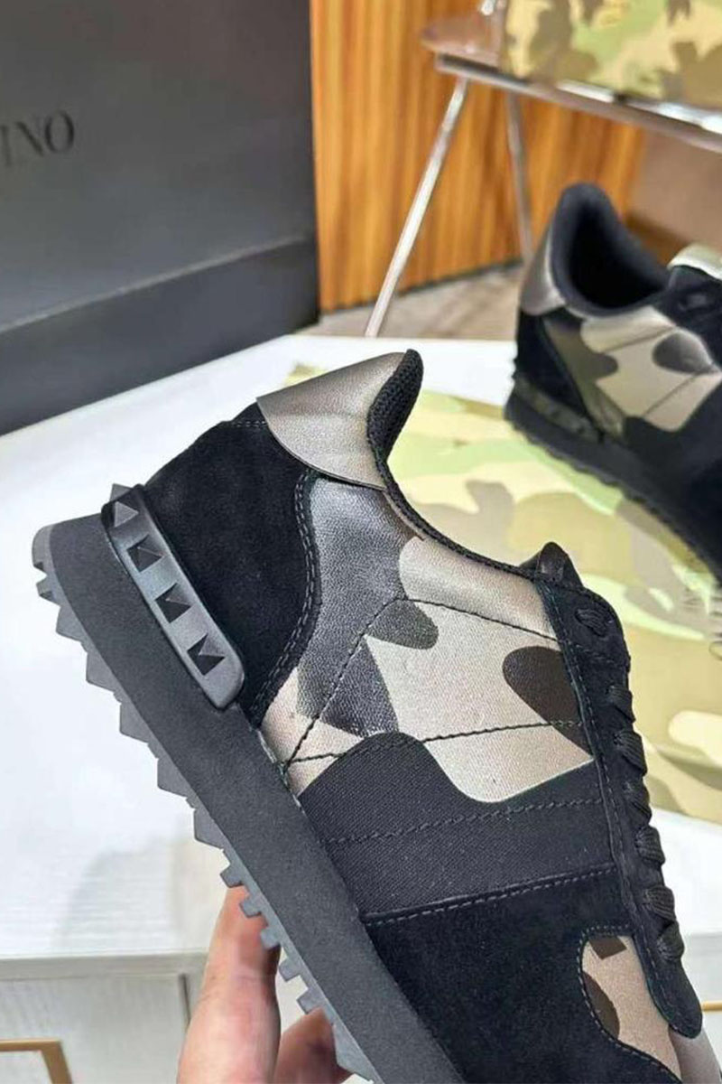 Valentino Комбинированные кроссовки Rockrunner - Black / Grey