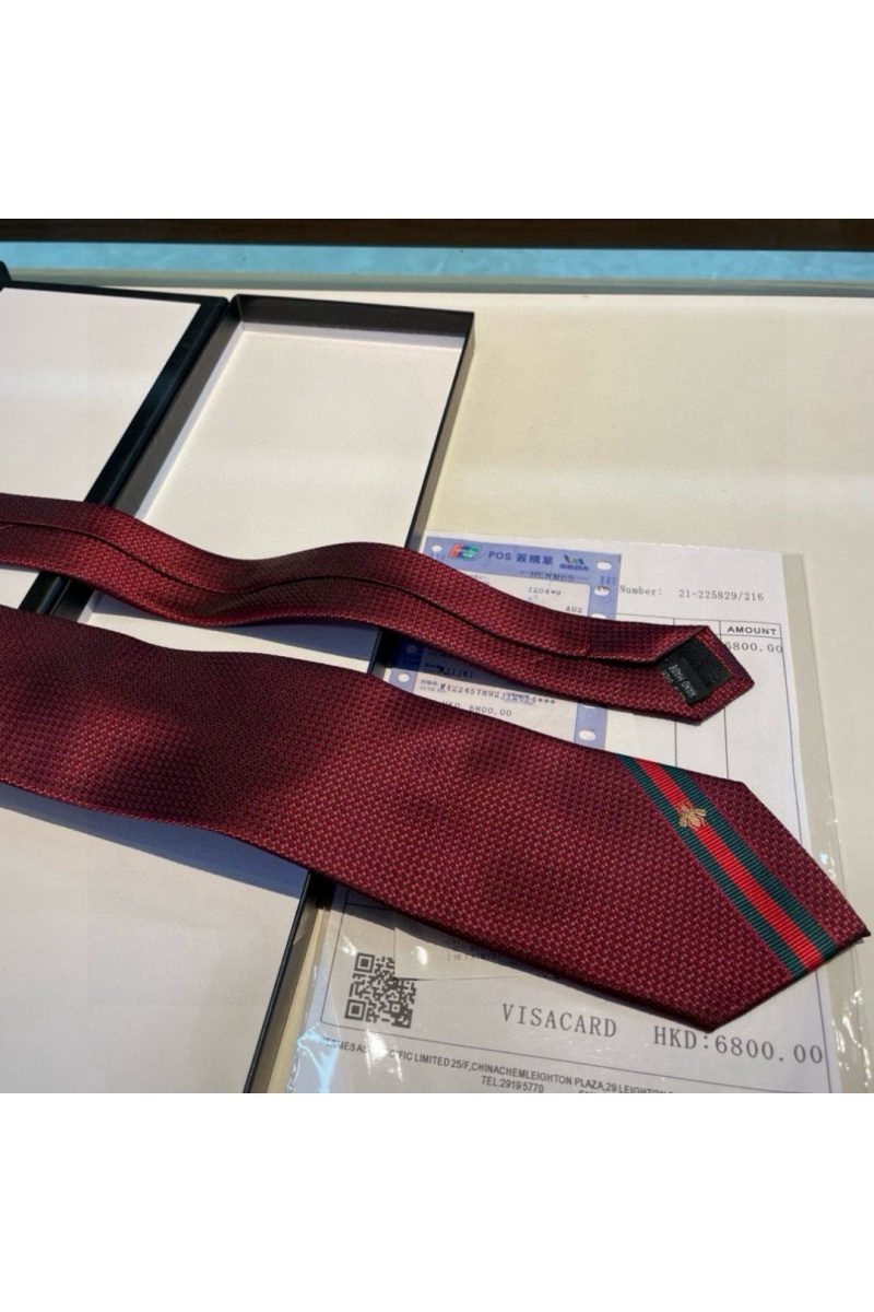 Gucci Галстук premium 146x7 см - Burgundy 