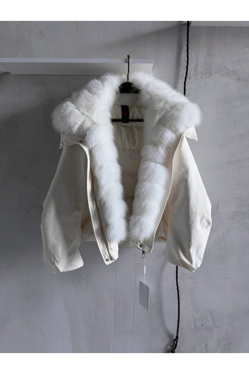 Max Mara Женский бомбер с натуральным мехом premium