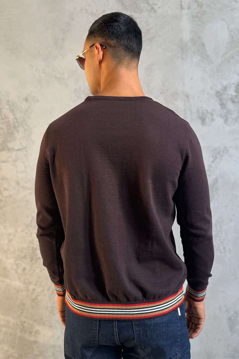 Burberry Мужской джемпер TB logo embroidered - Brown