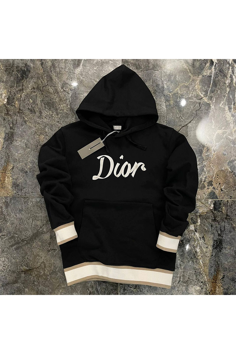 Dior Худи чёрного цвета 47 logo embroidered