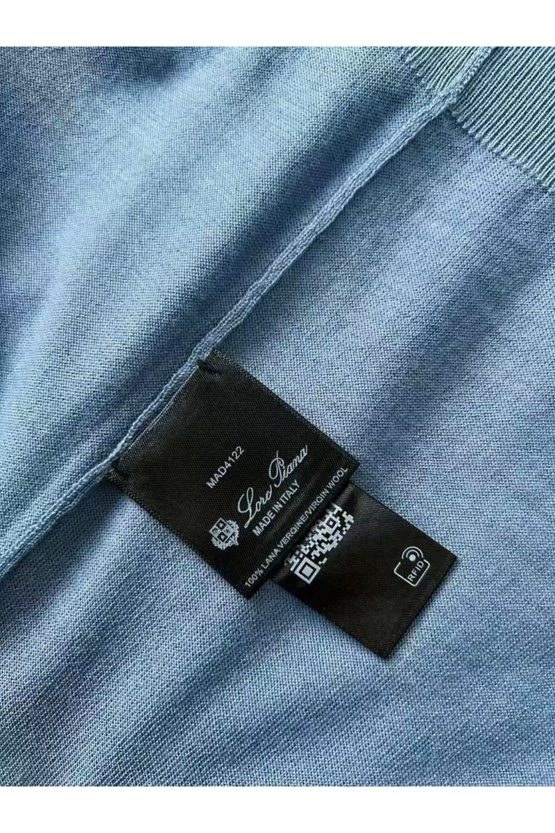 Loro Piana Мужское синее поло premium