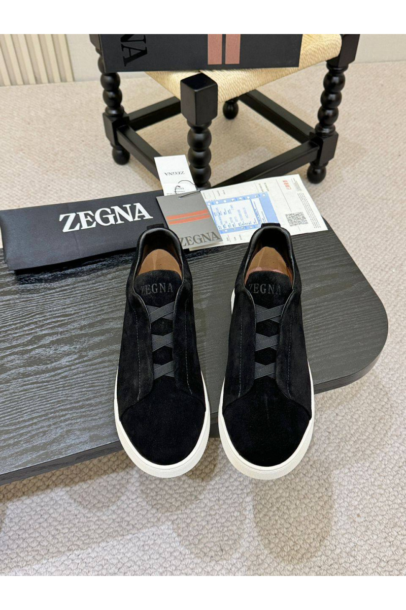 Zegna Мужские кроссовки Triple Stitch - Black