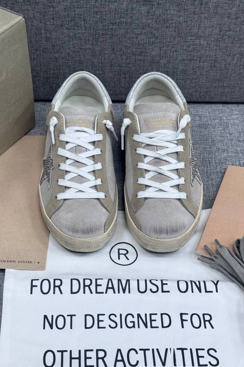 Designer Clothing Женские кожаные кроссовки Golden Goose Super Star premium