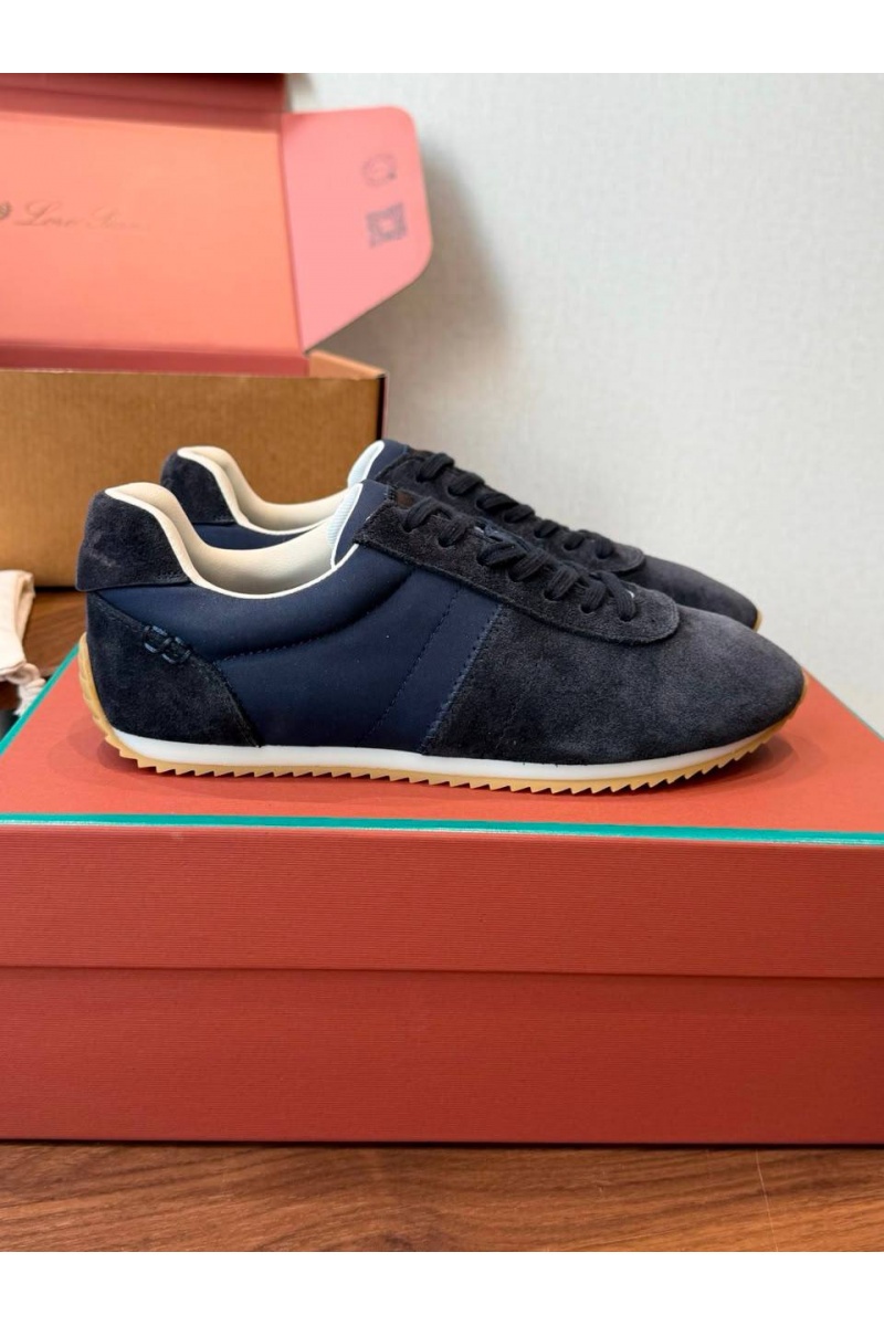 Loro Piana Женские замшевые кроссовки Fast Walk premium