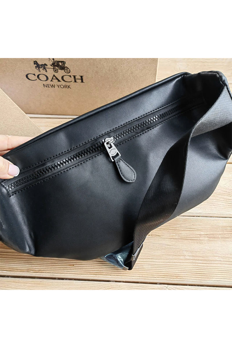 Coach Кожаная сумка на пояс Coach Track - Black*