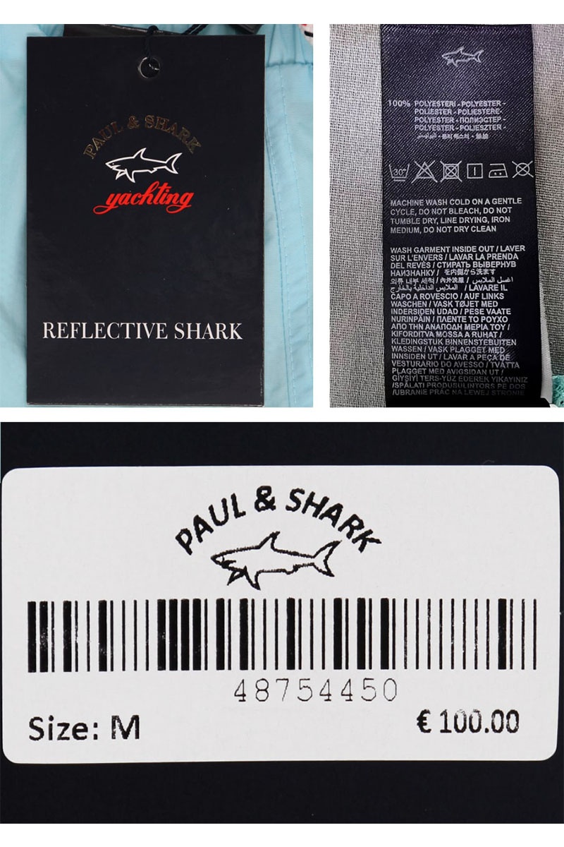 Paul & Shark Шорты голубого цвета logo-patch 