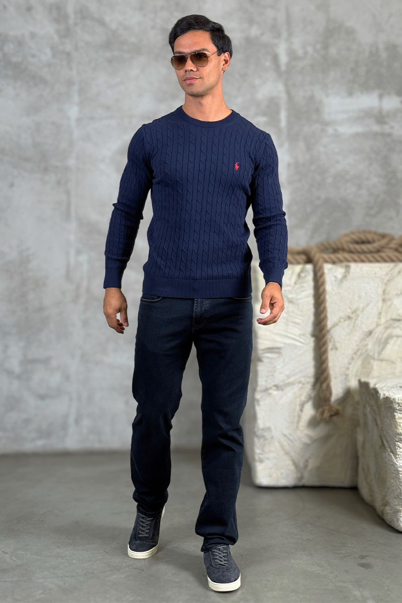 Polo Ralph Lauren Мужской джемпер cable-knit - Navy