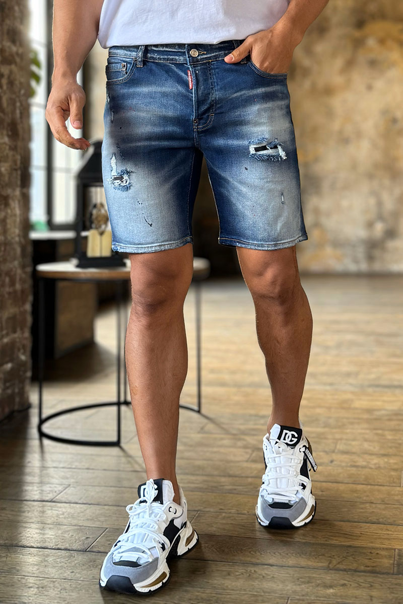 Dsquared2 Мужские джинсовые шорты Dean Caten