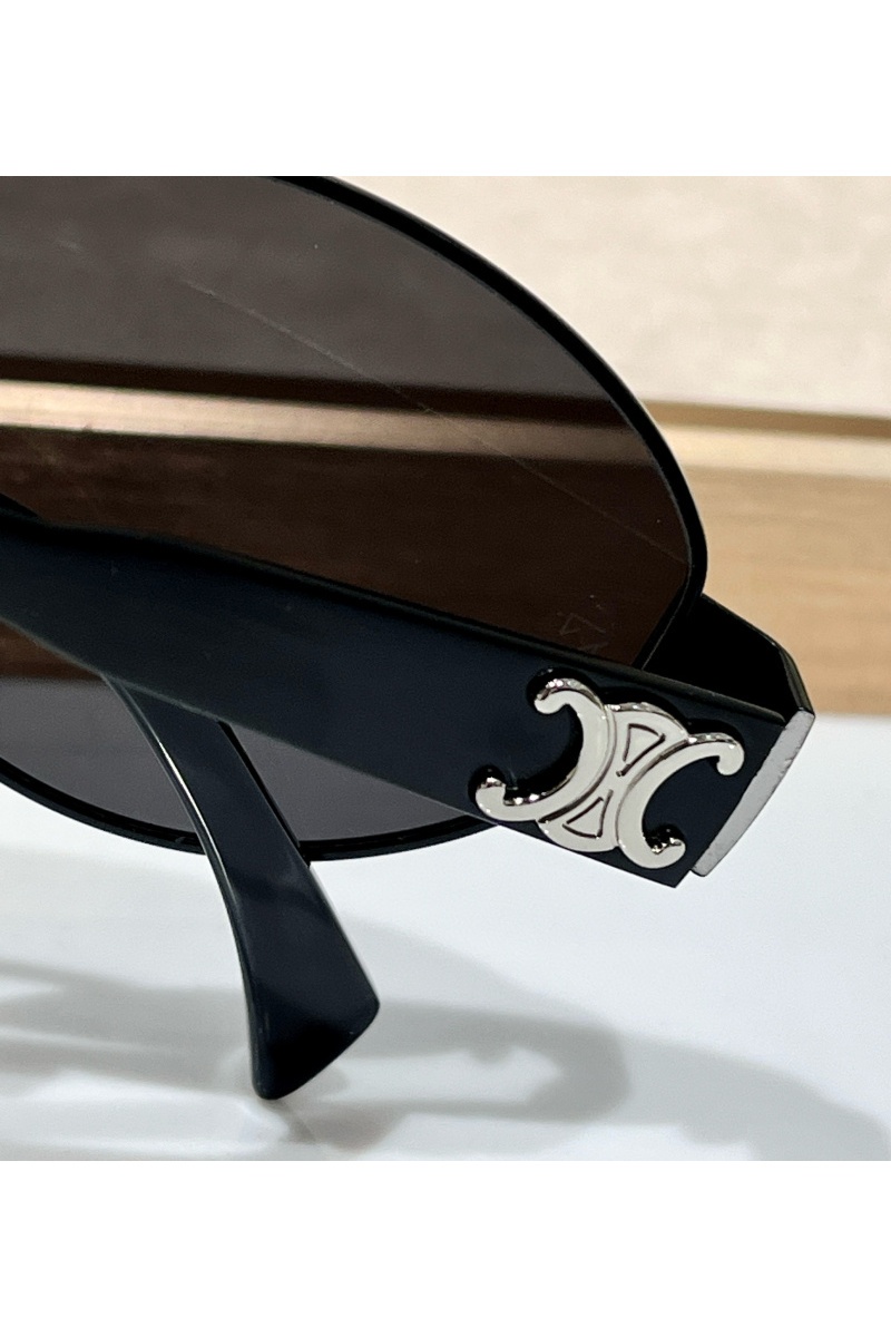 Celine Солнцезащитные очки Celine Triomphe Metal с зеркальными линзами