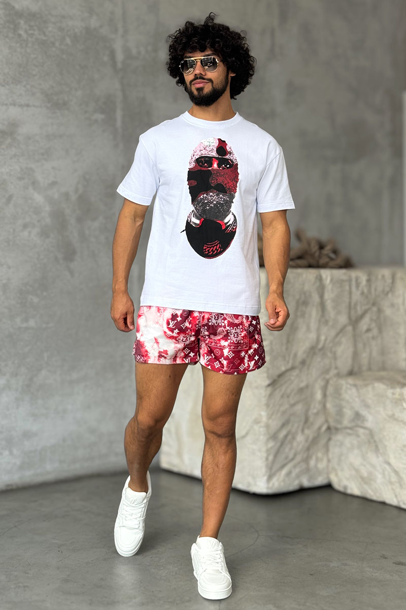 Designer Clothing Мужская белая футболка Ih Nom Uh Nit "Mask On"