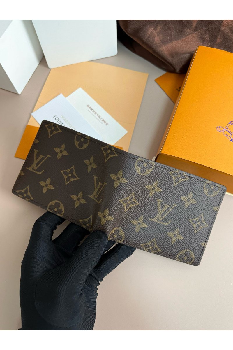 Lоuis Vuittоn Кожаный кошелёк Slender Premium 11x8.5x1 см