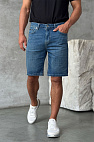 Синие джинсовые шорты relaxed fit 