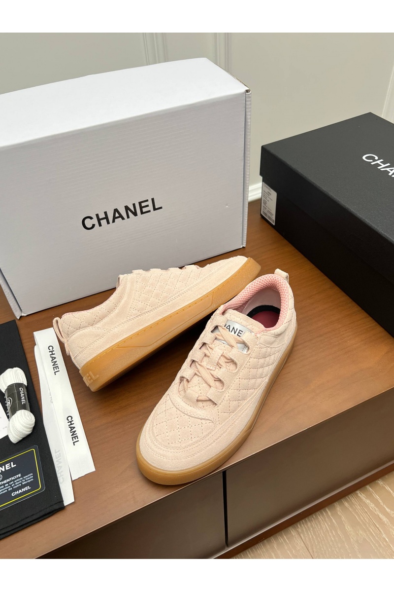 Chаnеl Женские замшевые кроссовки premium