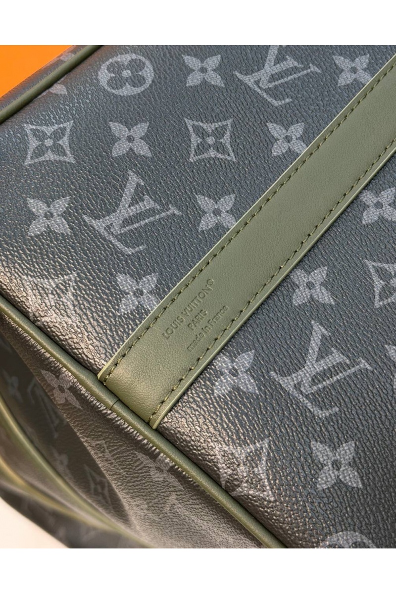Lоuis Vuittоn Кожаная дорожная сумка Keepall Bandouliere premium 50x28x22 см