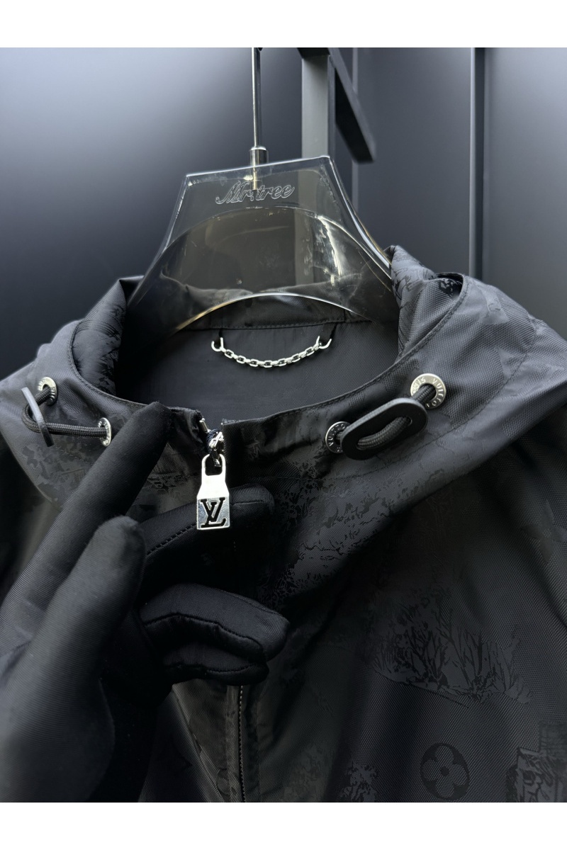 Lоuis Vuittоn Мужская чёрная ветровка Premium