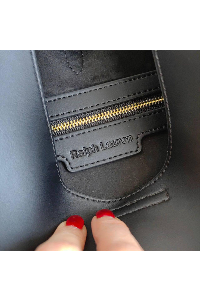 Polo Ralph Lauren Кожаная сумка-хобо 37x27 см
