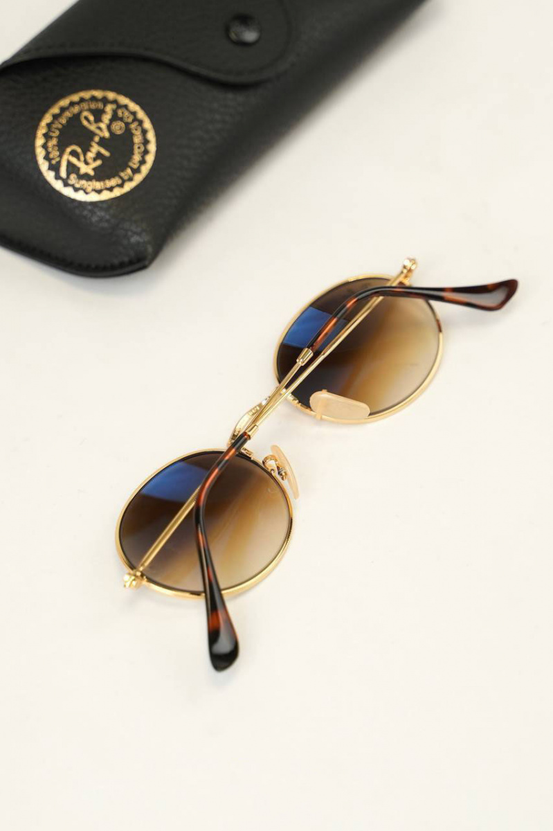 Ray Ban Солнцезащитные очки Oval Metal - Brown