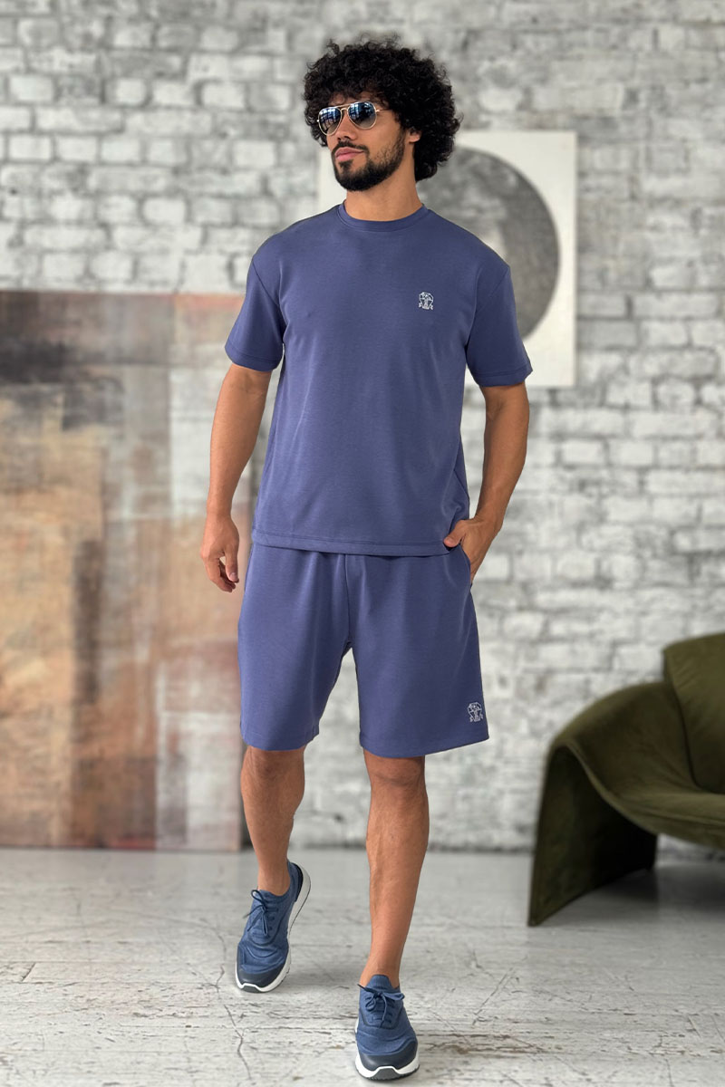Designer Мужская синяя футболка 