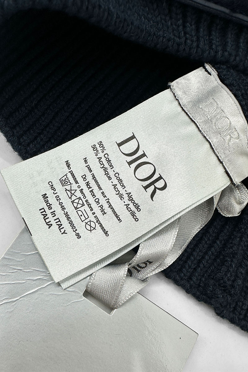 Dior Мужская шапка тёмно-синего цвета