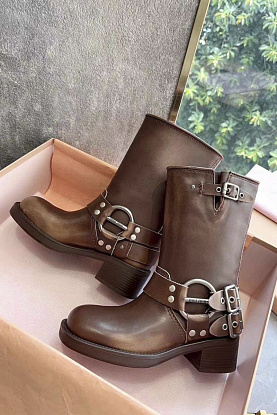 Женские кожаные сапоги Ankle Premium