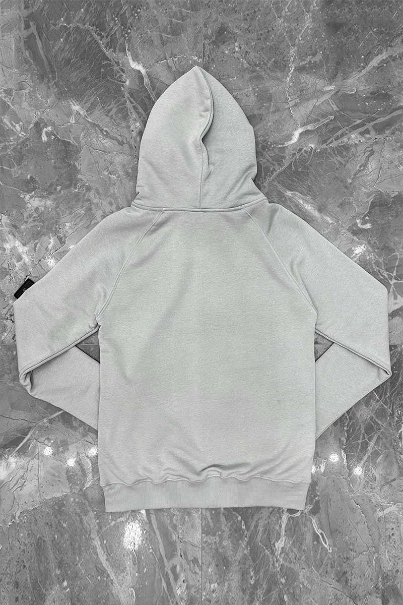 Stone Island Серая кофта на молнии compass-patch